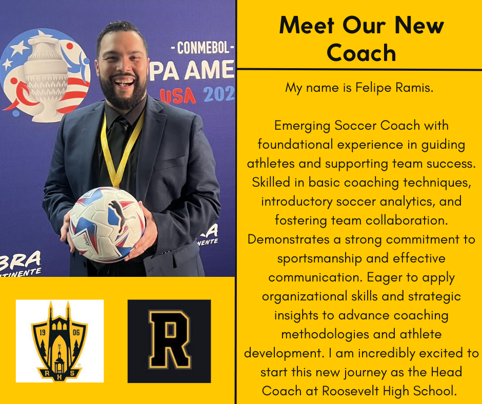 Our new head soccer coach Felipe Ramis.